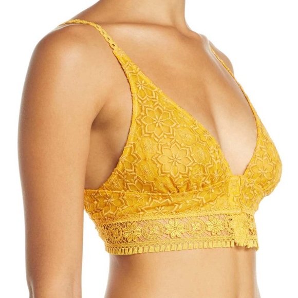 Free People Ella Soft Lace longline bralette S - Picture 4 of 8